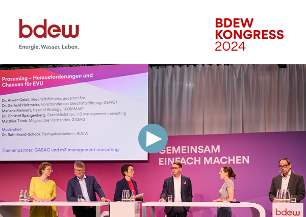 Video des Prosumer Panels vom BDEW Kongress 2024